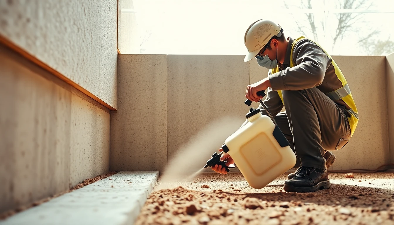 Chemical Termite Barrier Installation